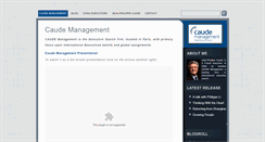 Desktop Screenshot of caudemanagement.com